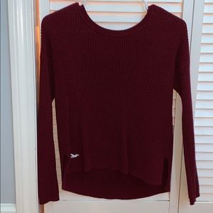 Red/maroon hollister sweater
